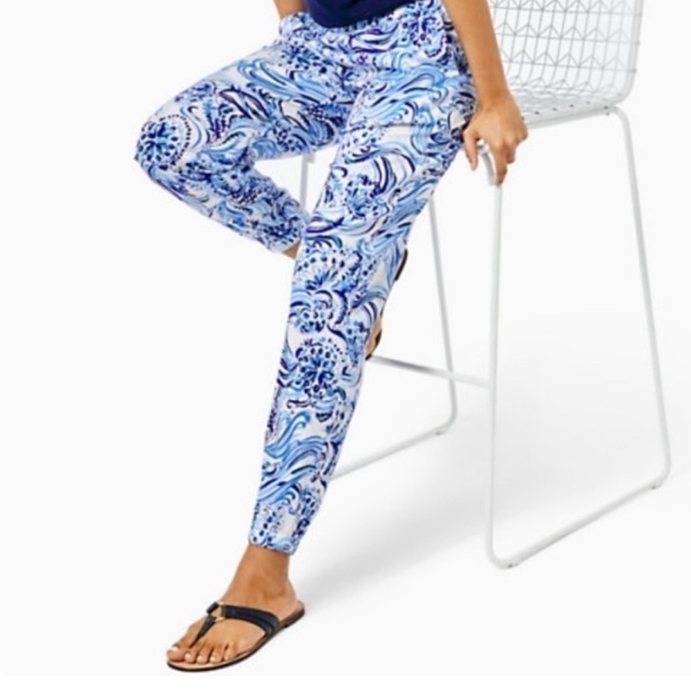 Lilly Pulitzer Rici Stretch Pant in Don’t Be Jelly, Med